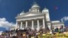 Con protestas Finlandia recibe a Trump y Putin