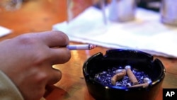 The ban focuses of smoking in restaurants and offices, file photo.
