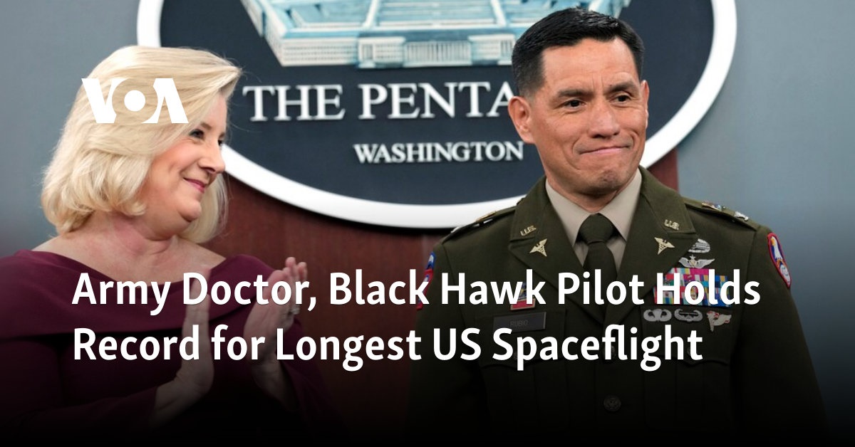 Army Doctor, Black Hawk Pilot Holds Record for Longest US Spaceflight 