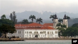 Aspecto da cidade de Sao Tome