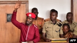 Robert Kyagulanyi, alias Bobi Wine, au tribunal à Kampala, le 29 avril 2019.