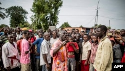 Des manifestants à Bangui, Centrafrique