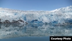 This marine-based glacier in the area of Greenland is retreating into land. (Photo: Kelsey Winsor/UW-Madison)