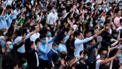 HONG KONG – Anti-government demonstrators attend a flash mob protest after violent China's National Day protests, at Central, in Hong Kong, on October 2, 2019.