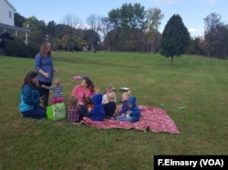 Farm school students spend most of the day outdoors.