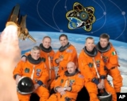 Endeavor Commander Mark Kelly [bottom center] with crewmates, will make the 36th and perhaps final mission to the International Space Station.
