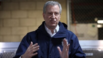 Thị trưởng Bill de Blasio.