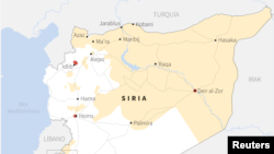 Peta wilayah Suriah.