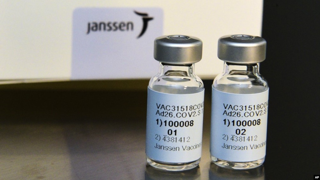 FILE - Sept. 2020 photo provided by Johnson & Johnson shows the investigational Janssen COVID-19 vaccine. The American company says its one-shot vaccine prevented COVID-19 in a large trial. But it was less effective against a variant in South Africa. (AP)