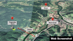 Trgovska gora, u blizini granice BiH i Hrvatske. izvor: RFE/RL