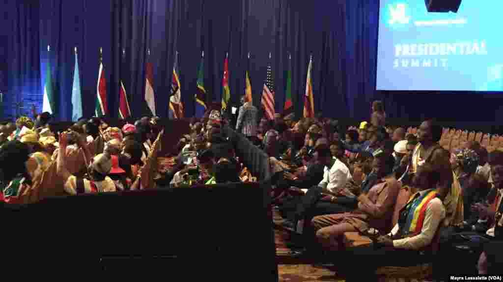 La discussion entre le président américain Barack Obama et les participants au YALI 2015, Washington, 3 août 2015.