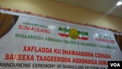 Saxiixa Codsiga Aqoonsiga Somaliland