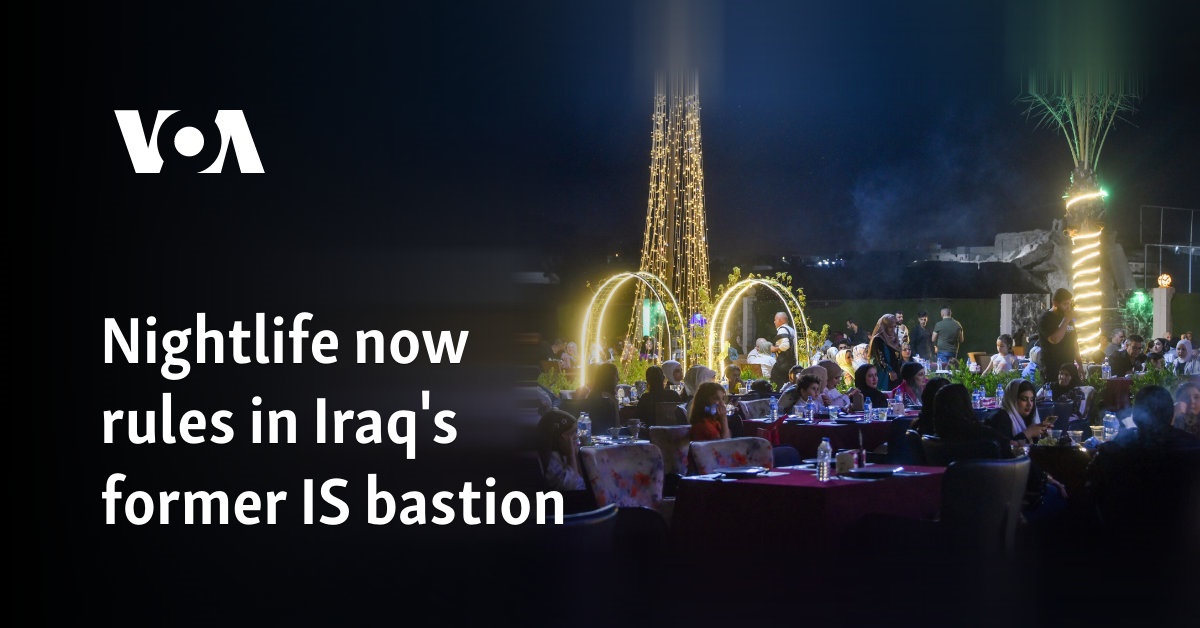 Nightlife now rules in Iraq's former IS bastion