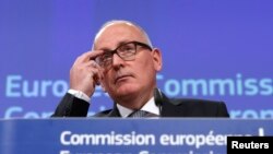 Le premier Vice-Président de la Commission européenne Frans Timmermans à Bruxelles, Belgique, 13 janvier 2016.