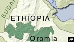 Ramani ya eneo la Oromia Ethiopia