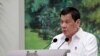 필리핀 두테르테 대통령, 미군 방문 허용 협정 폐기 위협 