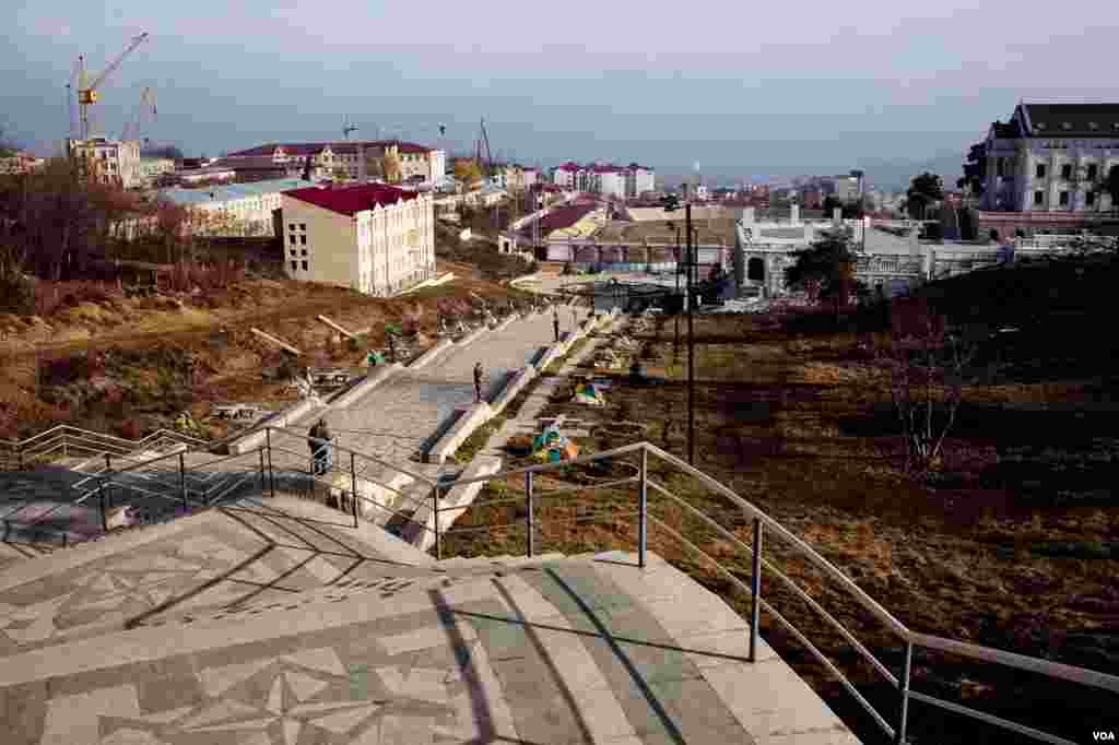 Городской пейзаж в Нагорном Карабахе.