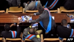 Les députés de l'Assemblée nationale à Kinshasa, le 15 décembre 2012.