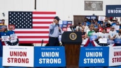 El Presidente de EE.UU. celebró el día del Trabajo con un discurso en el que mencionó sus logros y criticó a Donald Trump