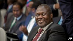 Riek Machar à Addis-Abeba en Ethiopie le 21 juin 2018.