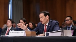 Marco Rubio Wezîrê Derve yê Amerîkayê li pêşberî Komîteya Têkiliyên Derve ya Senatoyê, Washington 2 Hezîranê 2026.