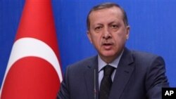 Waziri mkuu wa Uturuki Recep Tayyip Erdogan .