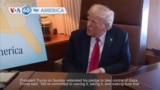 VOA60 America - President Trump repeats pledge to take Gaza