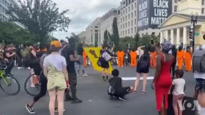 Jonli efir: Oq uy oldida saylovchilar namoyishi