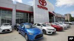 Dealer Toyota di Salt Lake City, Utah (foto: ilustrasi). Mobil-mobil buatan Jepang masih mendominasi pasaran mobil di Amerika.
