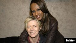 Supermodel Iman dan David Bowie. (Foto: Courtesy/akun Twitter Iman)