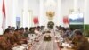 Rapat terbatas penyusunan Rancangan Undang-Undang (RUU) Omnibus Law Cipta Lapangan Kerja di Istana Bogor, Jumat 27 Desember 2019. (Foto: Humas Setneg)