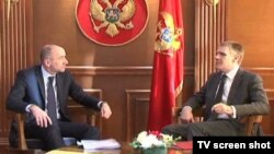 Žan-Erik Pake iz Generalnog direktorata za proširenje EU sa ministrom vanjskih poslova Crne Gore, Igorom Lukšićem, 10. februar 2015. 
