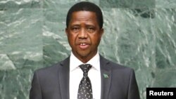 Shugaban Zambia Edgar Lungu 