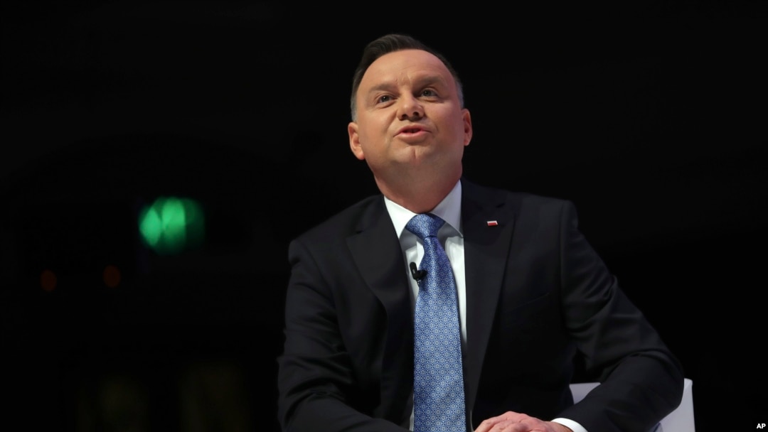 Presiden Polandia, Andrzej Duda di London, INggris, 3 Desember 2019. (Foto: dok). 
