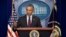 President Barack Obama speaks about the shooting at the community college in Oregon, in the Brady Press Briefing Room at the White House in Washington, Oct. 1, 2015.