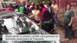 Mujer atropella a dos ciudadanas en elecciones municipales