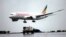 FILE - An Ethiopian Airlines Dreamliner Boeing 787 lands at Bole International airport in Addis Ababa, Ethiopia. 