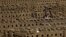 FILE - A laborer carries bricks at a kiln in Karjat, India, March 10, 2016. Thousands of brick kiln workers in India's western Maharashtra state are learning from activists that they have the right to a minimum wage, basic amenities and fair treatment.