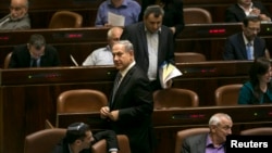 Le Premier ministre israélien Benjamin Netanyahu à la Knesset, Jérusalem, 8 décembre 2014. 