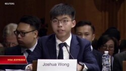 Joshua Wong tới Mỹ kêu gọi thông qua luật chống vi phạm nhân quyền Hong Kong