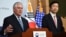 US Secretary of State Rex Tillerson, left, speaks as South Korean Foreign Minister Yun Byung-se looks on during a press conference in Seoul, March 17, 2017. 