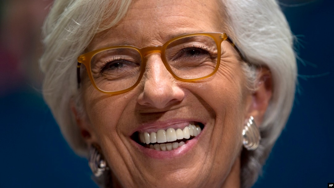 r Christine Lagarde shugabar hukumar bada lamuni ta duniya wato IMF