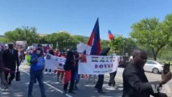 Ayisyen yo nan dyaspora manifeste nan Washington DC nan okazyon 18 Me ki se fèt drapo a