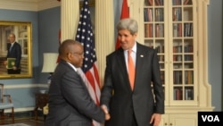 Angola foreign minister George Chikoti US Secretary of State John Kerry