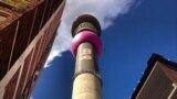 At the foot of one of Johannesburg's most recognizable landmarks, the Hillbrow tower.