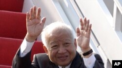 Cambodia's former King Norodom Sihanouk