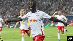 Le joueur guinéen Naby Keita à Leipzig, Allemagne, le 10 septembre 2016.