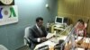 "Your Future-Your Health" host, Khalil Gueye, recording Saturday’s first broadcast of the VOA French to Africa program.
