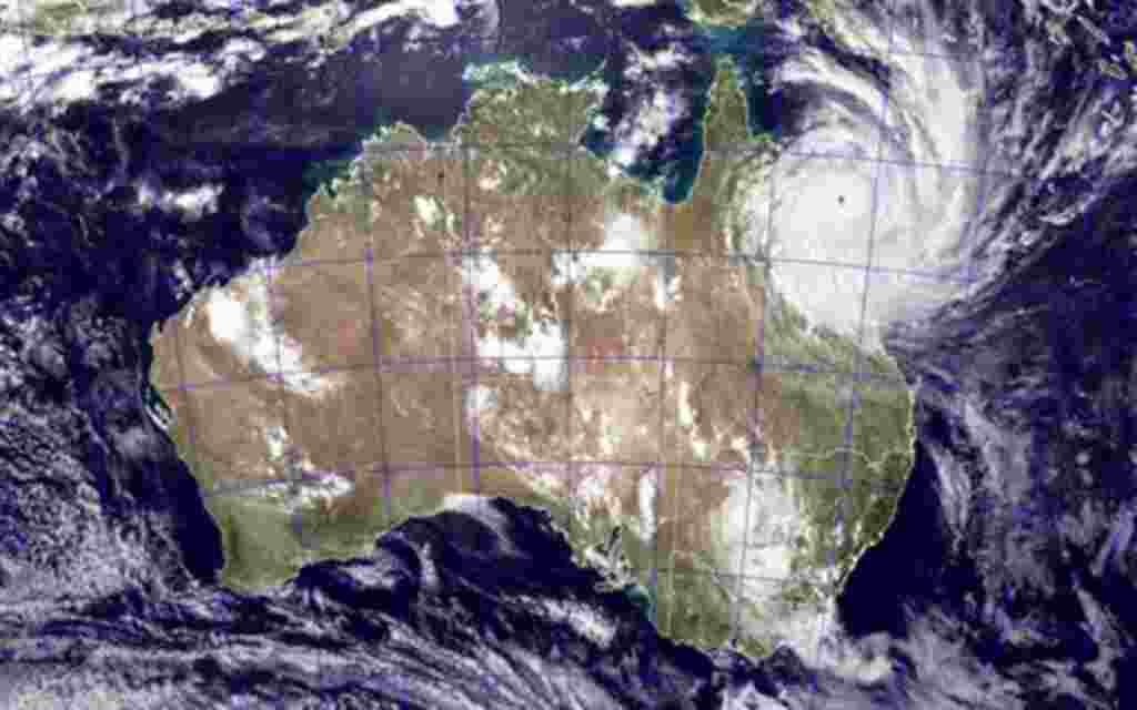 This image provided by NASA shows Tropical Cyclone Yasi as it approaches Queensland, Australia, February 2, 2011.