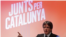 En la foto, el expresidente Carles Puigdemont ofrece un discurso para lanzar la campaña electoral de su plataforma "Junts per Catalunya" para las elecciones regioanles catalanas del 21 de diciembre en Oostkamp en Bélgica el 25 de noviembre de 2017. 